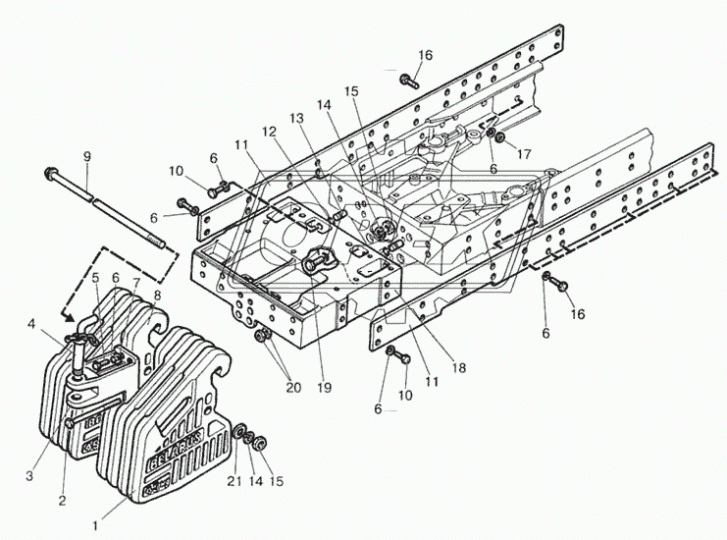 923-4235016 Кронштейн ВЗТЗЧ